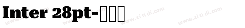 Inter 28pt字体转换